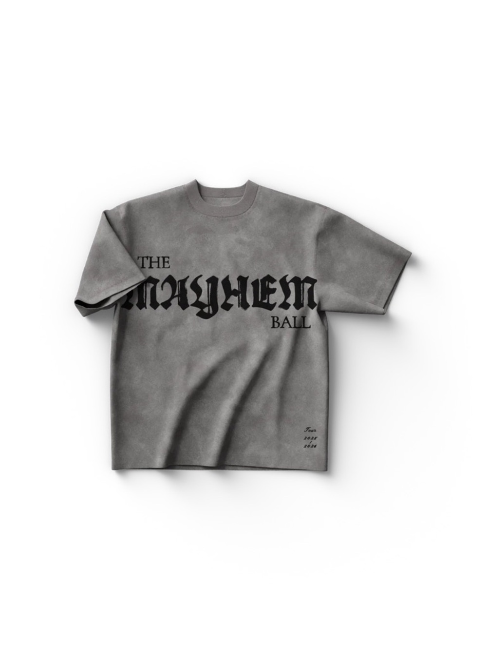 The Mayhem Ball Gray Graphic Tee